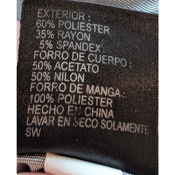 Mix By Tahari Arthur Levine Women's Blazer Jacket Gray Business Career Size 6 - Picture 5 of 6